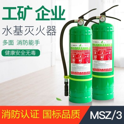 手提式水基型灭火器MSZ/3(3L)绿色 普龙牌消防设备批发厂家直销     10个